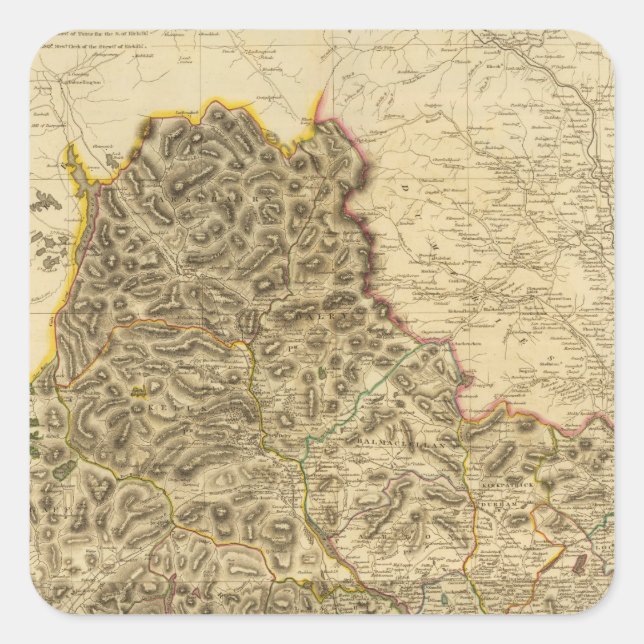 Composite Kirkcudbright Shire Square Sticker (Front)