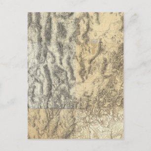 Composite Map of Arizona, Nevada, and Utah Postcard