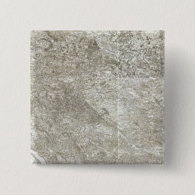 Composite Map of France 3 Pinback Button (Front)