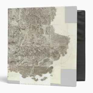 Composite Map of France 3 Ring Binder