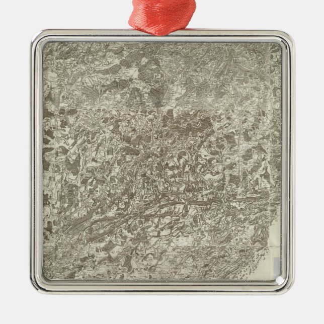 Composite Map of France 5 Metal Ornament (Front)