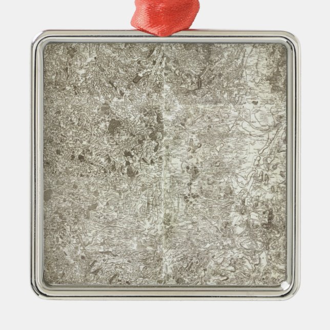 Composite Map of France 9 Metal Ornament (Front)