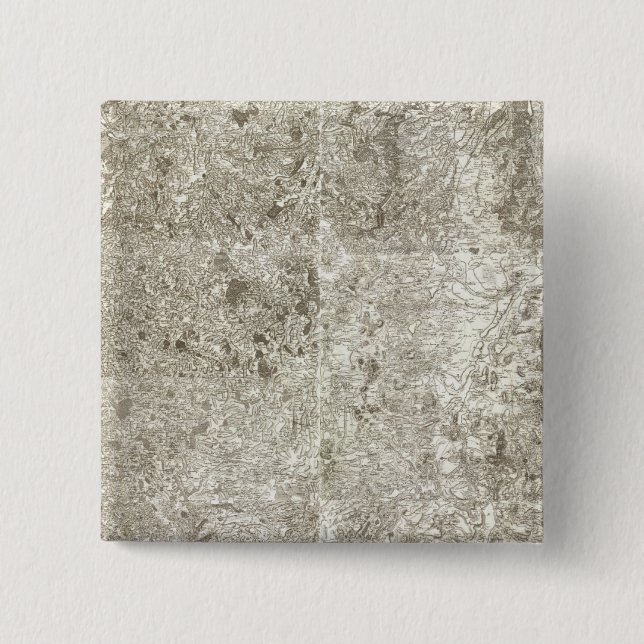 Composite Map of France 9 Pinback Button (Front)