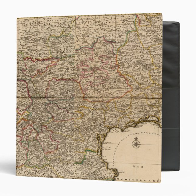 Composite map of french settlements binder (Front/Inside)