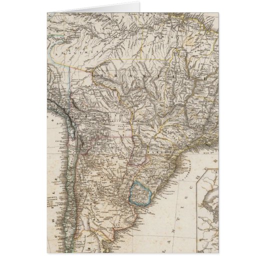 Composite Map of South America Cards (Front)