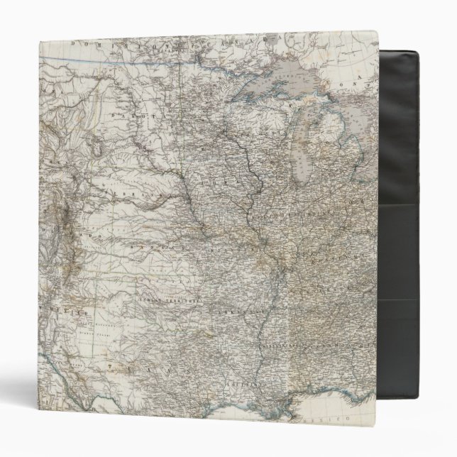 Composite Map of United States of America Binder (Front/Inside)