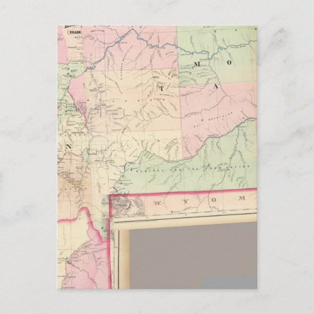 Composite Montana, Idaho Postcard (Front)