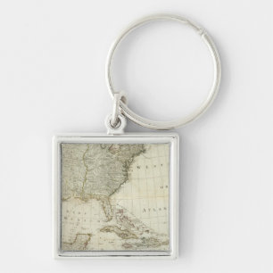 Composite North America, West India Islands Keychain