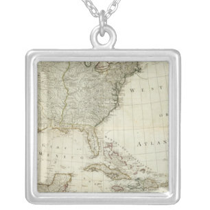 Composite North America, West India Islands Silver Plated Necklace
