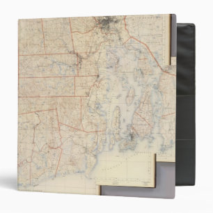 Composite Rhode Island Map 3 Ring Binder