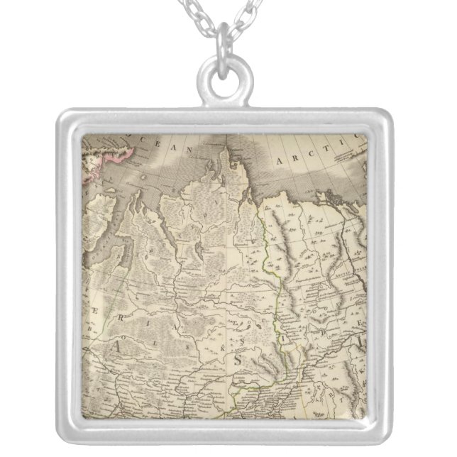 Composite Russian Empire Silver Plated Necklace (Front)