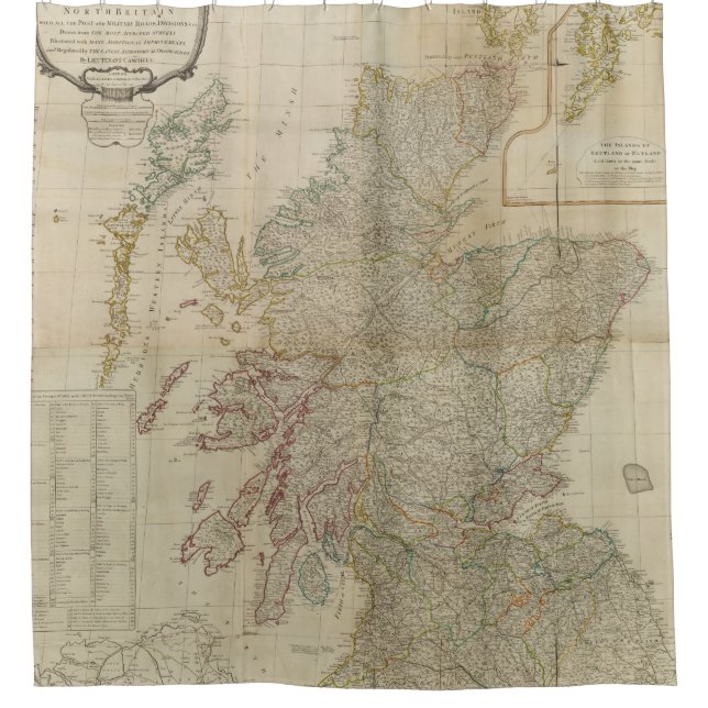 Composite Scotland 2 Shower Curtain (Front)