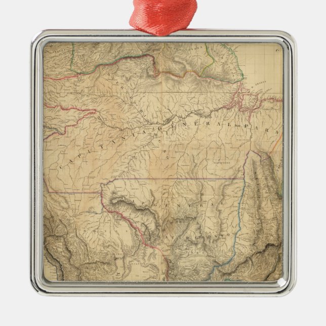 Composite South America 4 Metal Ornament (Front)