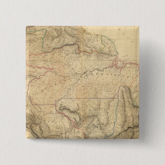 Composite South America 4 Pinback Button (Front)