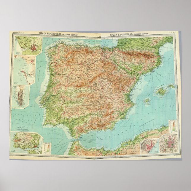 Composite Spain, Portugal Poster (Front)