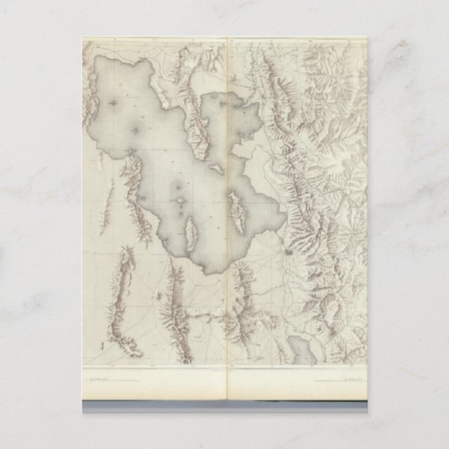 Composite Topographical maps IV Postcard (Front)
