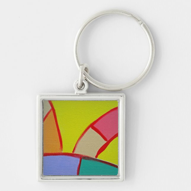Composition #11 by Michael Moffa Keychain (Front)