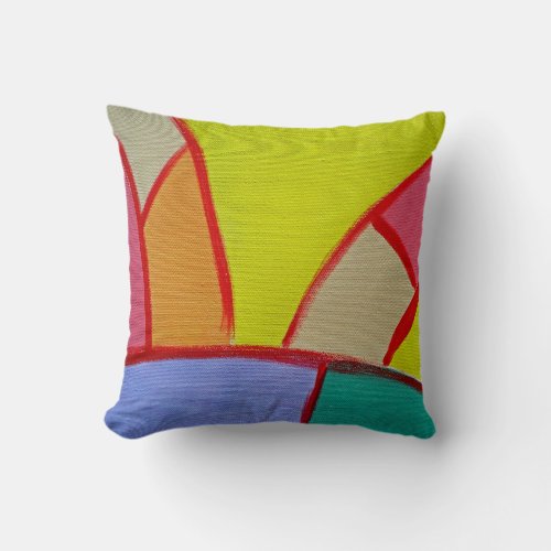 Composition 11A by Michael Moffa Throw Pillow