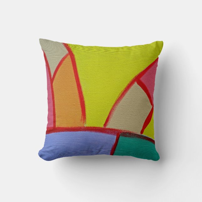 Composition #11A by Michael Moffa Throw Pillow (Front)