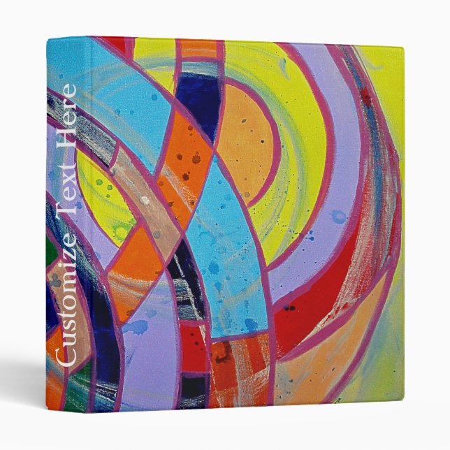 Composition #15 by Michael Moffa 3 Ring Binder (Front/Spine)