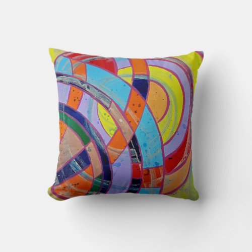 Composition 15 by Michael Moffa Throw Pillow