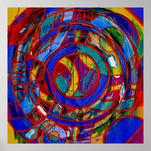 Composition #17 by Michael Moffa Poster (Front)