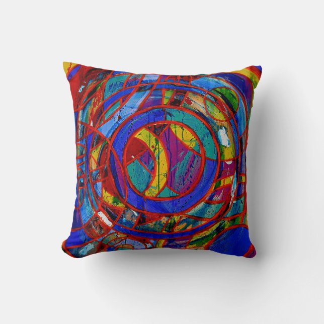 Composition #17 by Michael Moffa Throw Pillow (Front)