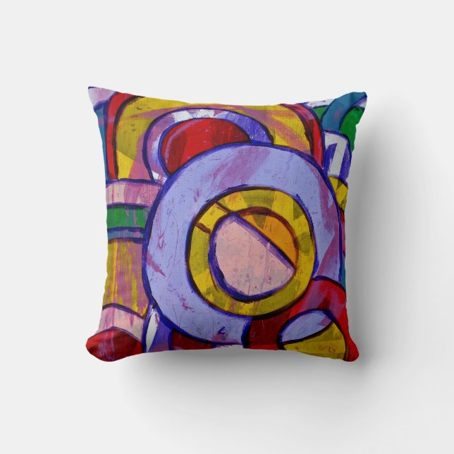 Composition #19 by Michael Moffa Throw Pillow (Front)
