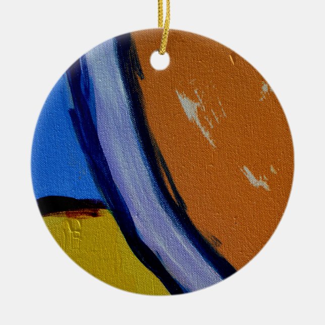 Composition #1A by Michael Moffa Ceramic Ornament (Front)