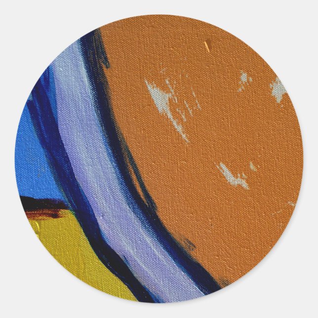 Composition #1A by Michael Moffa Classic Round Sticker (Front)