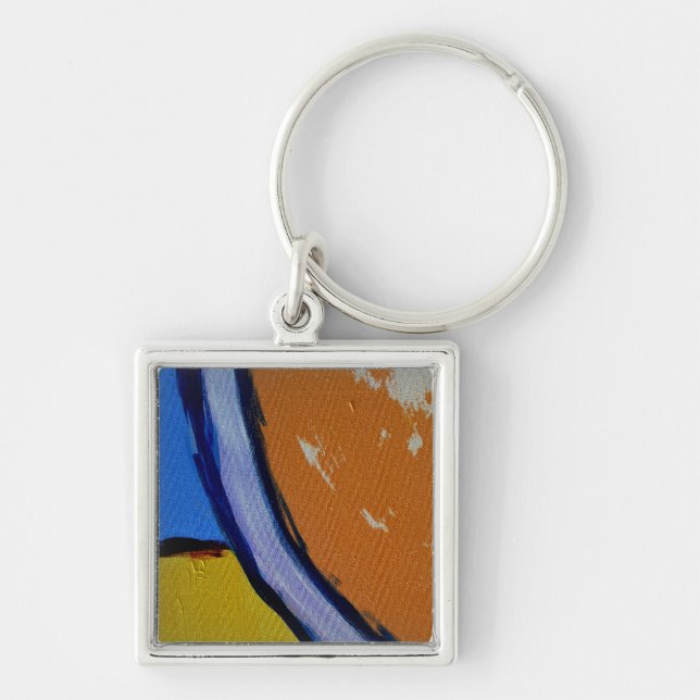 Composition #1A by Michael Moffa Keychain (Front)
