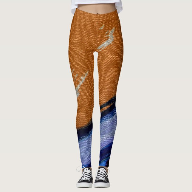 Composition #1A by Michael Moffa Leggings (Front)