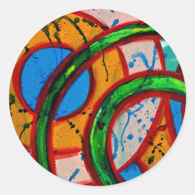 Composition #20 by Michael Moffa Classic Round Sticker (Front)