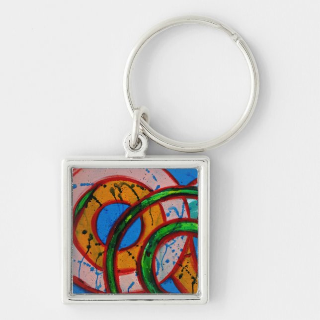 Composition #20 by Michael Moffa Keychain (Front)