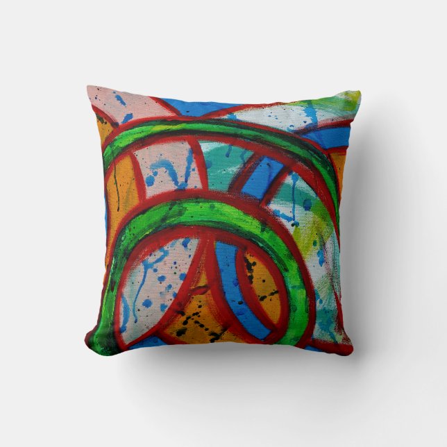 Composition #20 by Michael Moffa Throw Pillow (Front)