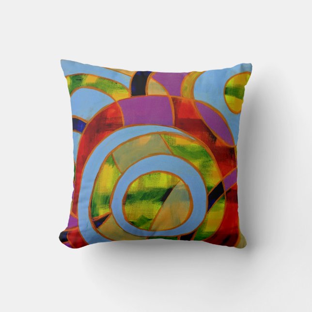 Composition #21 by Michael Moffa Throw Pillow (Front)