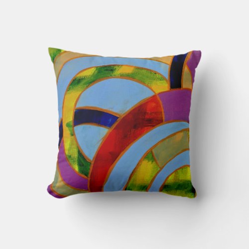 Composition 21A by Michael Moffa Throw Pillow