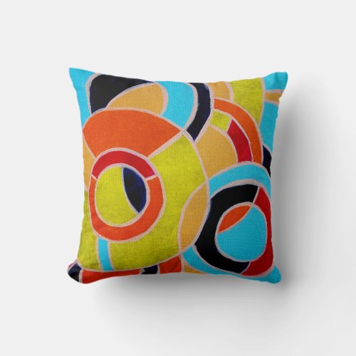Composition 22 by Michael Moffa Throw Pillow
