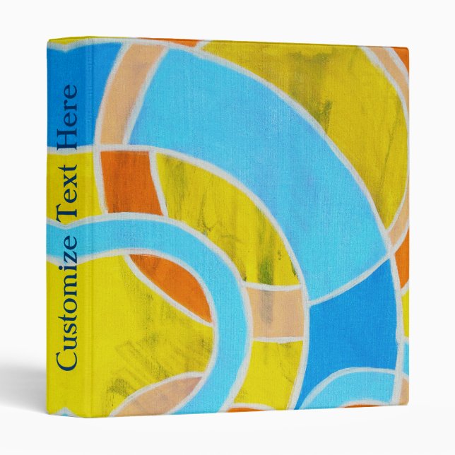 Composition #23 by Michael Moffa 3 Ring Binder (Front/Spine)