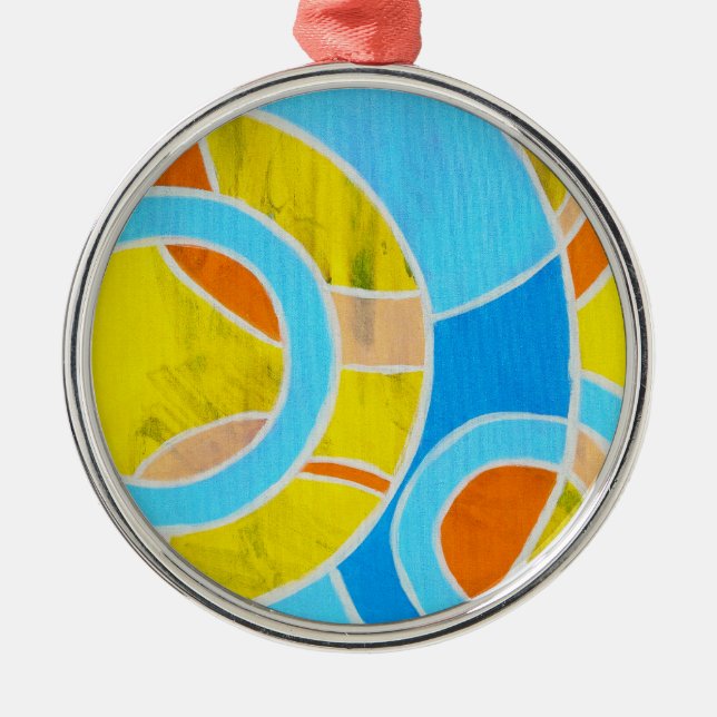 Composition #23 by Michael Moffa Metal Ornament (Front)