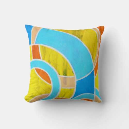 Composition 23 by Michael Moffa Throw Pillow