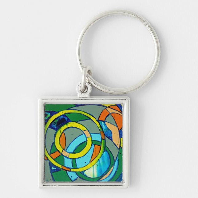Composition #26 by Michael Moffa Keychain (Front)