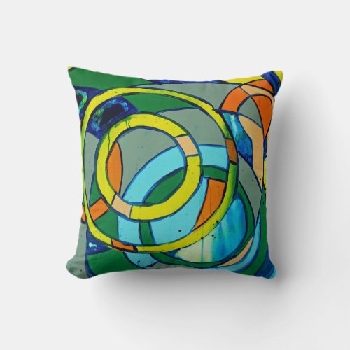 Composition 26 by Michael Moffa Throw Pillow