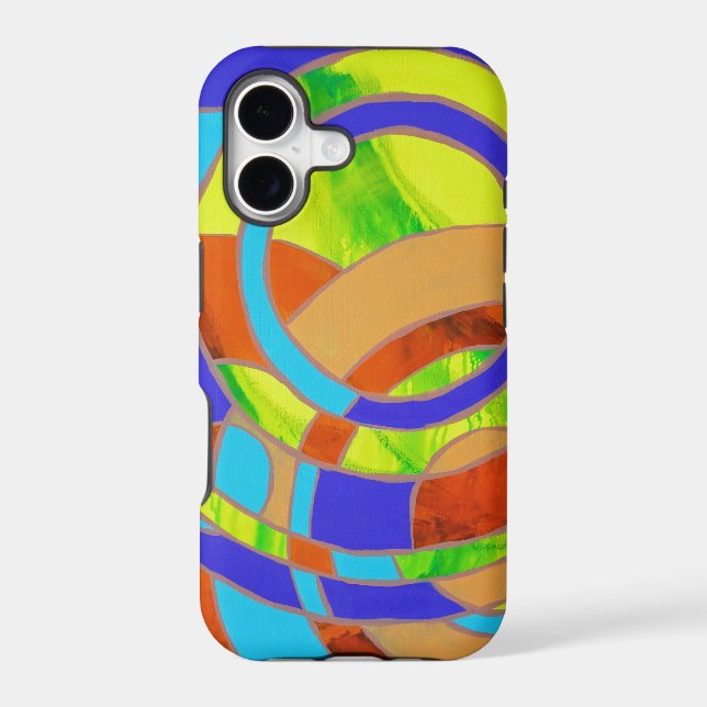 Composition #27 by Michael Moffa Iphone Case (Back)