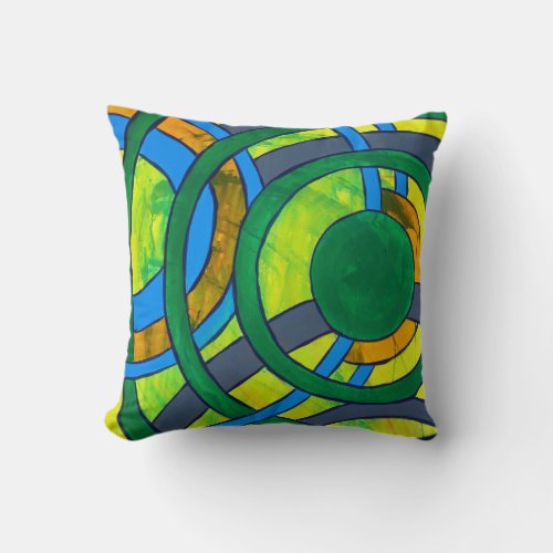 Composition 28 by Michael Moffa Throw Pillow