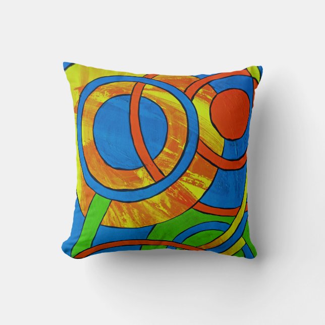 Composition #29 by Michael Moffa Throw Pillow (Front)