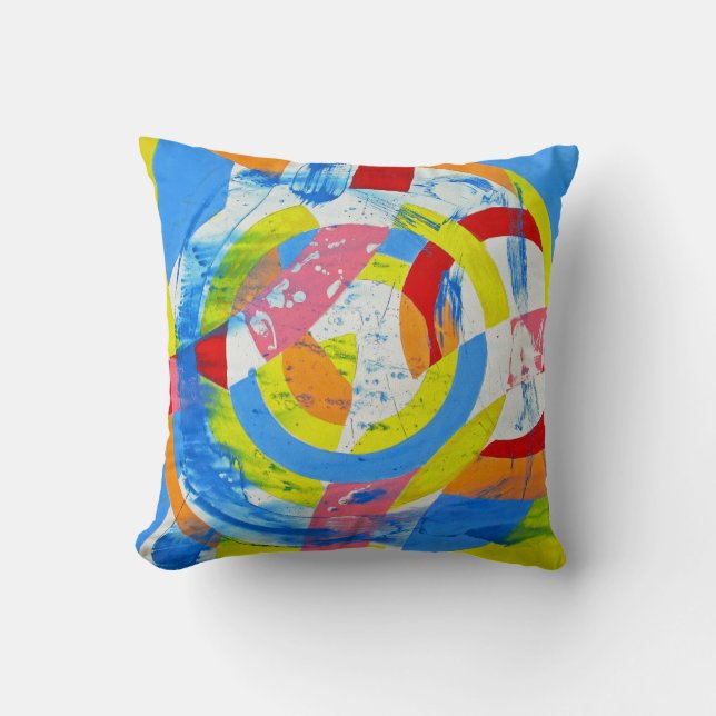 Composition #2 by Michael Moffa Throw Pillow (Front)