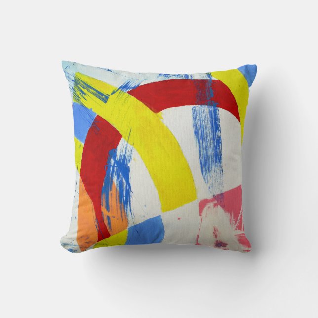 Composition #2A by Michael Moffa Throw Pillow (Front)