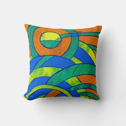 Composition 30 by Michael Moffa Throw Pillow