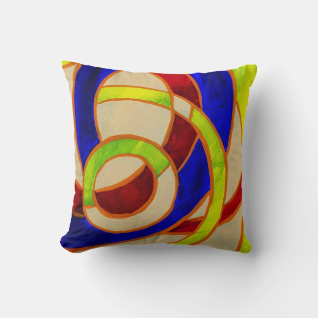 Composition #31 by Michael Moffa Throw Pillow (Front)
